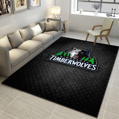 Minnesota Timberwolves Rug - Basketball Team Living Room Bedroom Carpet - Custom Size And Printing