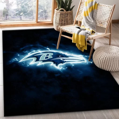 Baltimore Ravens NFL Area Rug Living Room Rug Us Gift Decor - Custom Size And Printing