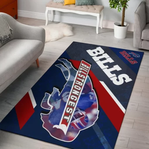 Buffalo Bills American Football Team Area Rug - Custom Size And Printing