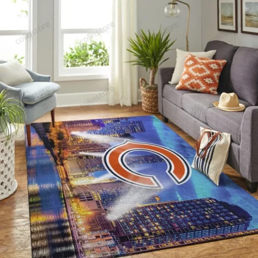 Chicago Bears Nfl Limited Edition Rug Carpet Room - Custom Size And Printing