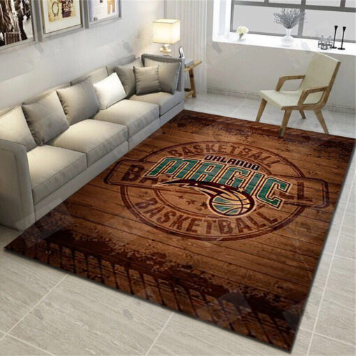 Orlando Magic Area Rugs, Basketball Team Living Room Bedroom Carpet, Sports Floor Decor - Custom Size And Printing