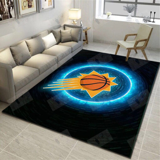 Phoenix Suns Rug - Basketball Team Living Room Bedroom Carpet - Custom Size And Printing