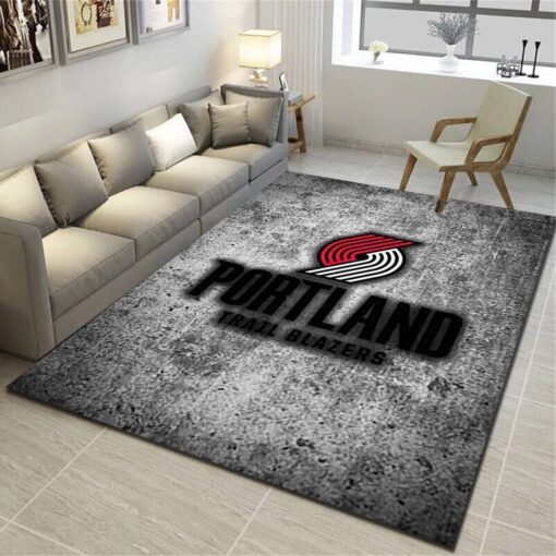 Portland Trail Blazers Area Rugs, Basketball Team Living Room Carpet - Custom Size And Printing