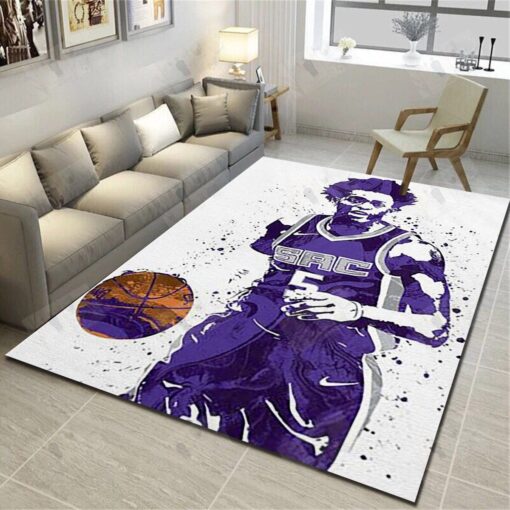 Sacramento Kings Rug - Basketball Team Living Room Bedroom Carpet, Sports Floor Mat - Custom Size And Printing