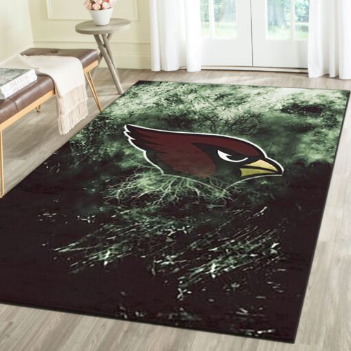 Arizona Cardinals Rug - Football Team Living Room Carpet, Sports Floor Mat Home Decor - Custom Size And Printing