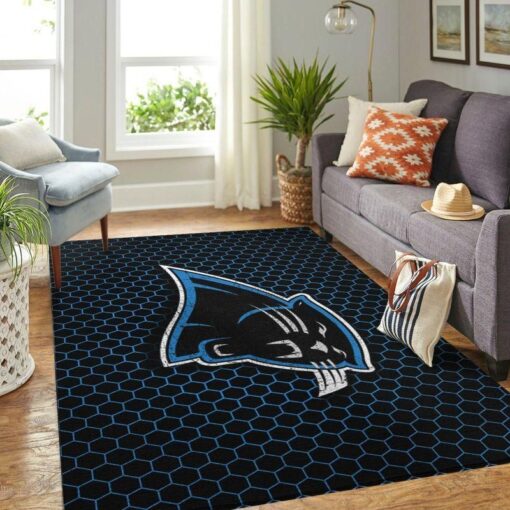 Carolina Panthers NFL Rug Room Carpet - Custom Size And Printing