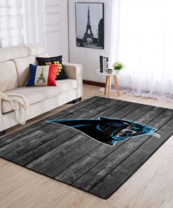 Carolina Panthers Nfl Team Logo Wooden Style Style Nice Gift Home Decor  Rectangle Area Rug - Peto Rugs