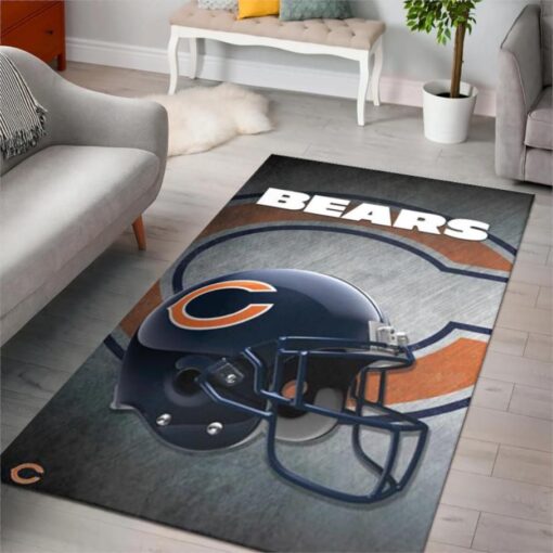 Nfl Football Chicago Bears Home Decor Area Rug Rug - For Living Room Rug - Custom Size And Printing