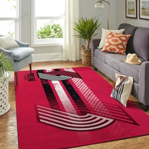 Portland Trail Blazers Gifts Nba Area Rug Home Decor - Custom Size And Printing