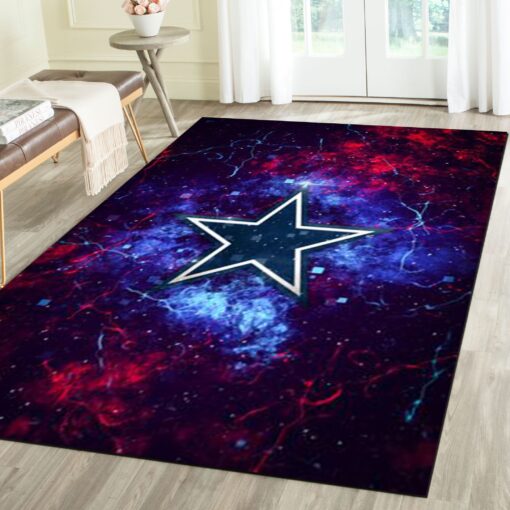 Dallas Cowboys Rug - Football Team Living Room Carpet - Custom Size And Printing