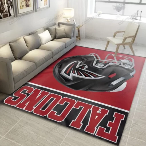 Atlanta Falcons Football Area Rug NFL Rug Home Decor Custom Size And Printing