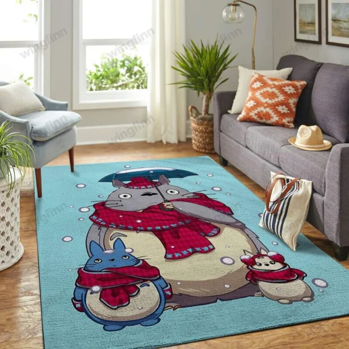 Totoro Bathroom Mat, Totoro Rug, Totoro Carpet, Waterproof Mat