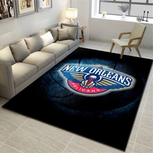 New Orleans Pelicans Rug - Basketball Team Living Room Bedroom Carpet - Custom Size And Printing
