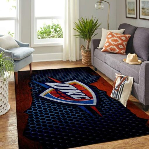 Oklahoma City Thunder Living Room Area Rug - Custom Size And Printing