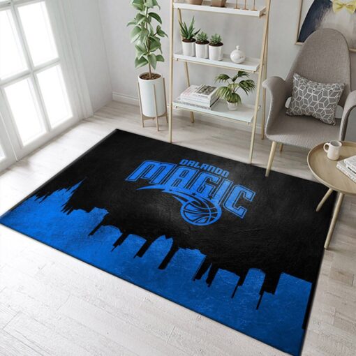 Orlando Magic Skyline Area Rug Living Room Rug Us Gift Decor - Custom Size And Printing