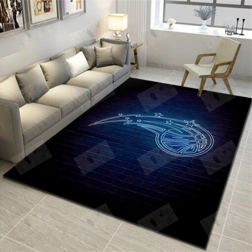 Orlando Magic Area Rug - Basketball Team Living Room Carpet, Sports Floor Mat Home Decor - Custom Size And Printing