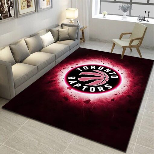 Toronto Raptors Rug - Basketball Team Living Room Bedroom Carpet - Custom Size And Printing
