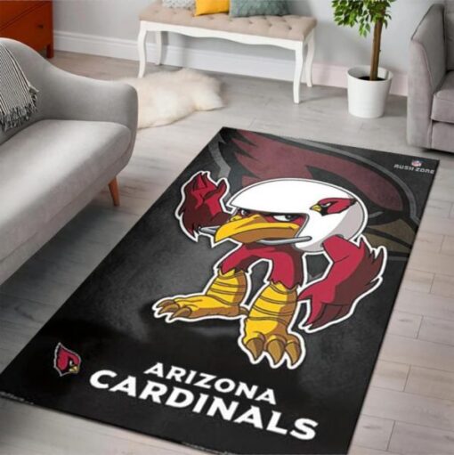 Arizona Cardinals Rusher NFL Rusho Zone Character Living Room Carpet Rug Home Decor - Custom Size And Printing