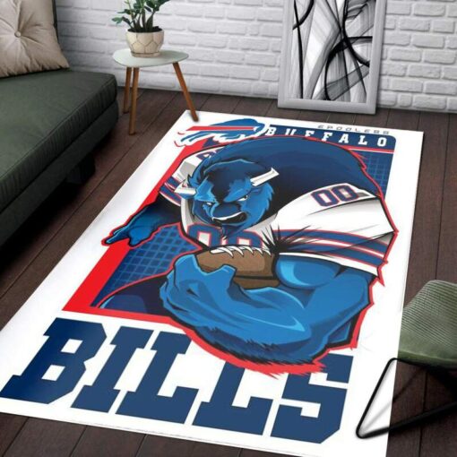 Buffalo Bills NFL Decorative Floor Rug - Custom Size And Printing