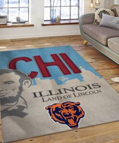 Chicago Bears NFL Team Distressed Rug - Fan Rugs