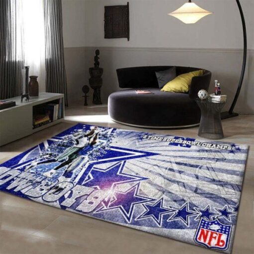 Dallas Cowboys Area Limited Edition Rug Carpet - Custom Size And Printing