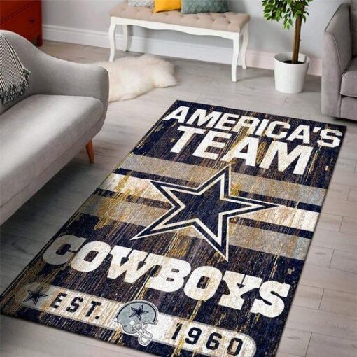 Dallas Cowboys Area Limited Edition Rug Carpet - Custom Size And Printing