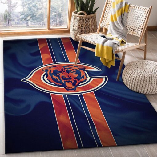 Chicago Bears American Foo Nfl Rug Bedroom Rug Home Decor Floor Decor - Custom Size And Printing