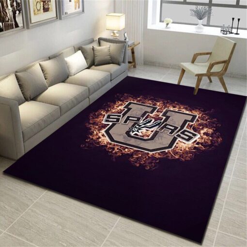 San Antonio Spurs Area Rugs, Basketball Team Living Room Bedroom Carpet - Custom Size And Printing