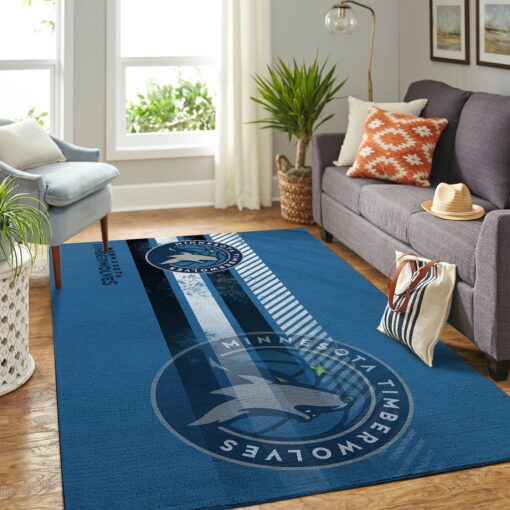 Minnesota Timberwolves Living Room Area Rug - Custom Size And Printing