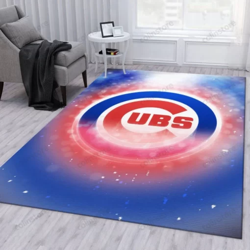 Chicago Cubs Nfl Area Rug Living Room Rug - Custom Size And Printing