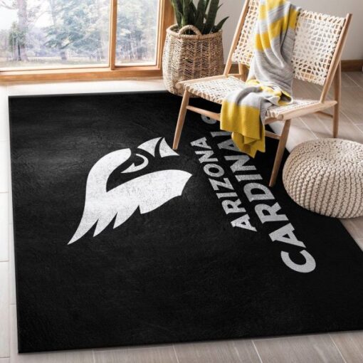 Arizona Cardinals Silver NFL Living Room Carpet Rug Home Decor - Custom Size And Printing