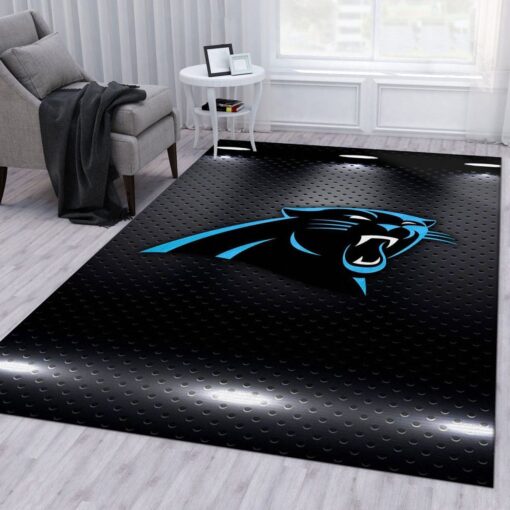 Carolina Panthers NFL Area Rug Bedroom Rug Home Us Decor Living Room Custom Size And Printing