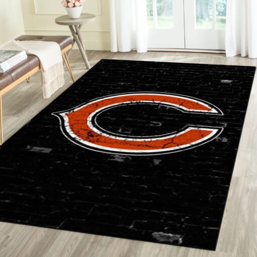 Chicago Bears Rug - Football Team Living Room Bedroom Carpet - Custom Size And Printing
