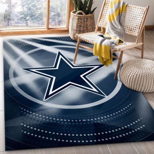 Dallas Cowboys Nfl Rug Bedroom Rug Floor Decor Home Decor - Custom Size And Printing