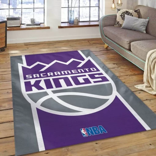 Sacramento Kings Team Area Rug Nba Rug Floor Decor - Custom Size And Printing