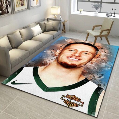 Milwaukee Bucks Area Rugs, Basketball Team Living Room Bedroom Carpet, Sports Floor Mat Home Decor - Custom Size And Printing