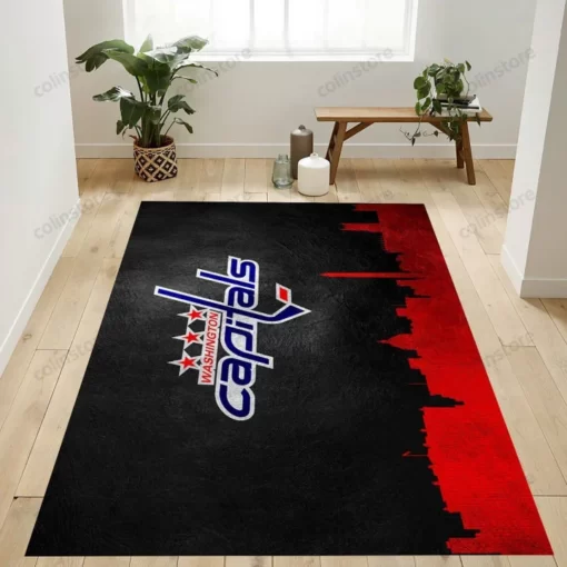 Washington Capitals NFL Team Logo Rug Bedroom Rug Home Us Decor - Custom Size And Printing
