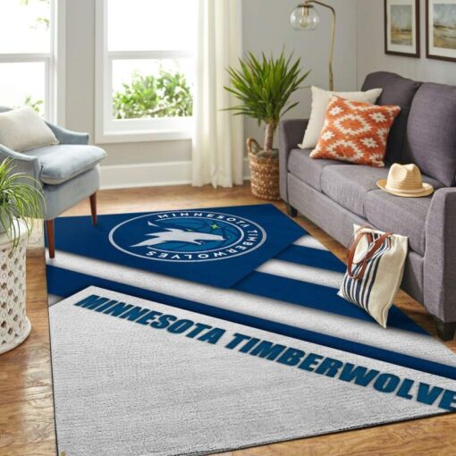 Minnesota Timberwolves Living Room Area Rug - Custom Size And Printing