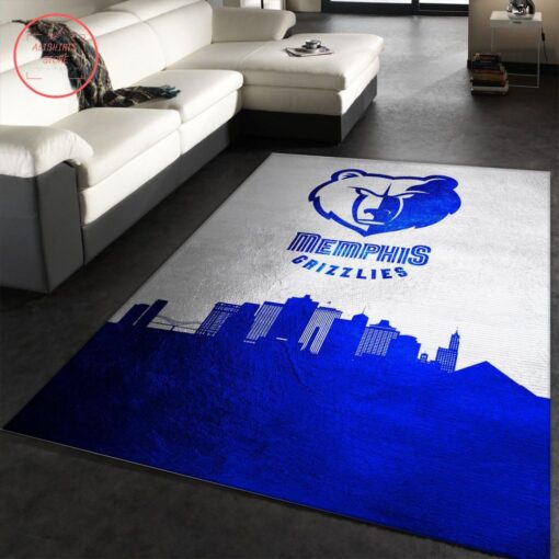 Memphis Grizzlies Skyline Area Rug Living Room Rug Home - Custom Size And Printing