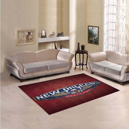 New Orleans Pelicans Living Room Area Rug - Custom Size And Printing