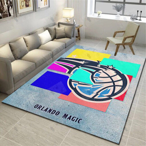 Orlando Magic Area Rugs, Basketball Team Living Room Bedroom Carpet, Sports Floor Decor - Custom Size And Printing