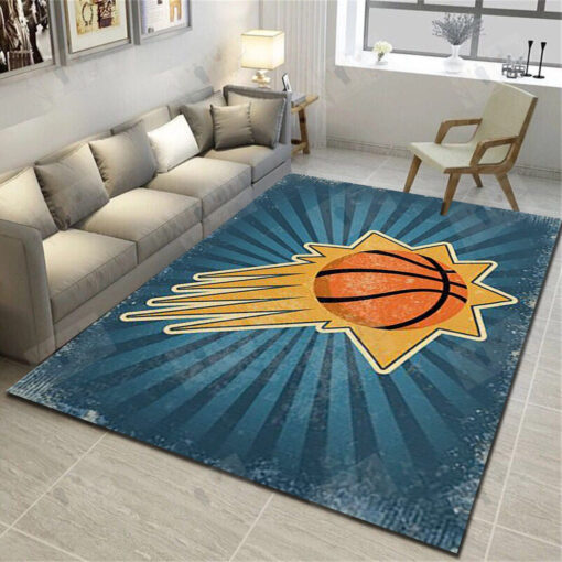 Phoenix Suns Area Rug - Basketball Team Living Room Bedroom Carpet ...