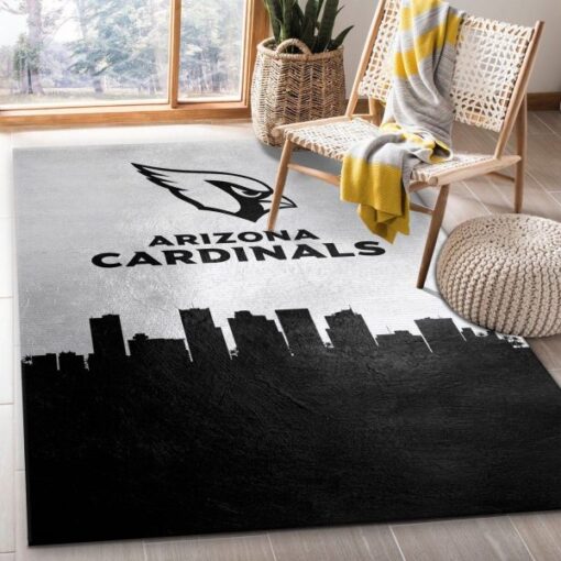Arizona Cardinals Skyline NFL Living Room Carpet Rug Home Decor - Custom Size And Printing