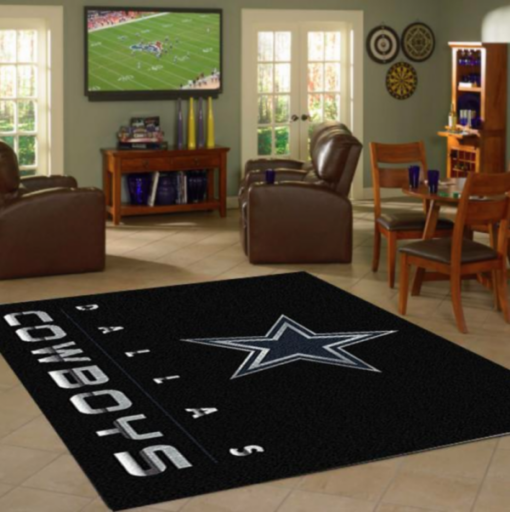 Dallas Cowboys Nfl Carpet Living Room Rug - Custom Size And Printing