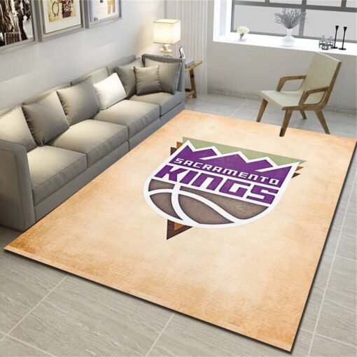 Sacramento Kings Area Rugs, Basketball Team Living Room Bedroom Carpet - Custom Size And Printing