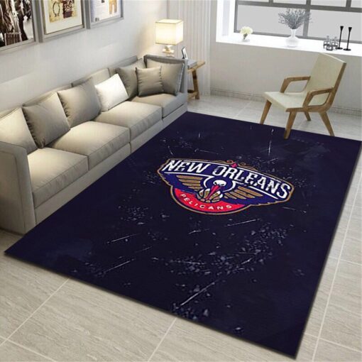New Orleans Pelicans Area Rugs, Basketball Team Living Room Carpet - Custom Size And Printing