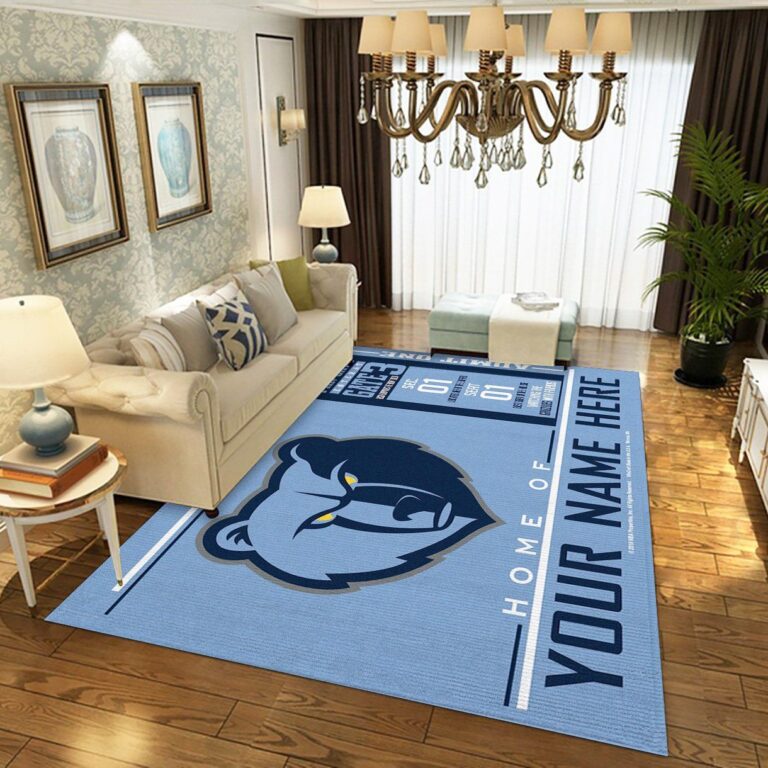Customizable Memphis Grizzlies Wincraft Personalized Nba Area Rug – Custom Size And Printing