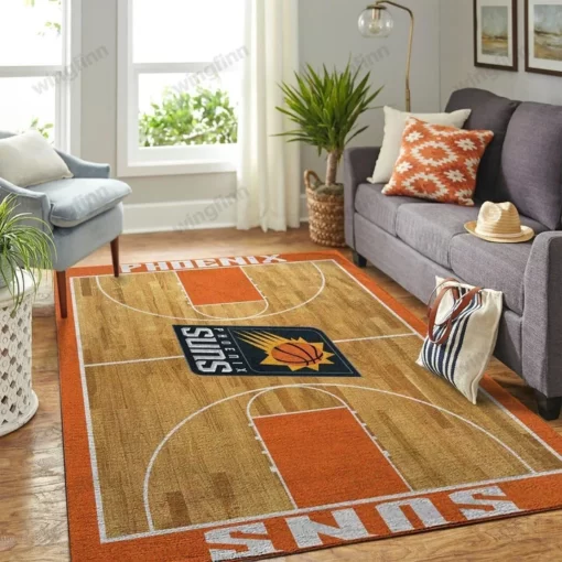 Phoenix Suns Living Room Area Rug - Custom Size And Printing