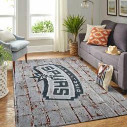 San Antonio Spurs Living Room Area Rug – Custom Size And Printing