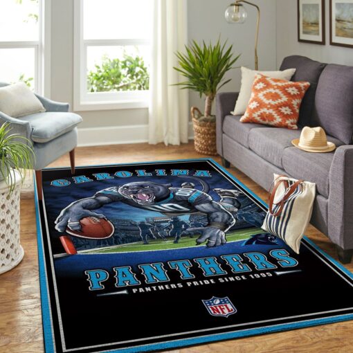 Carolina Panthers NFL Team Pride Nice Gift Home Decor Rectangle Area Rug Custom Size And Printing